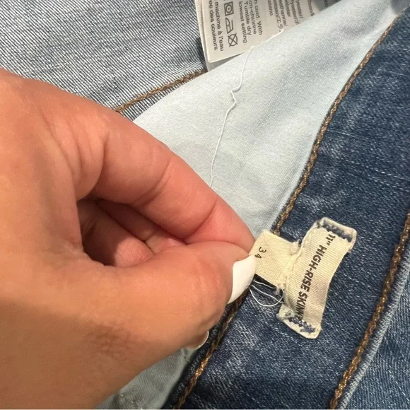 Madewell 11" High-Rise Skinny Jeans in Maricopa Wash Size 34 - Picture 8 of 12